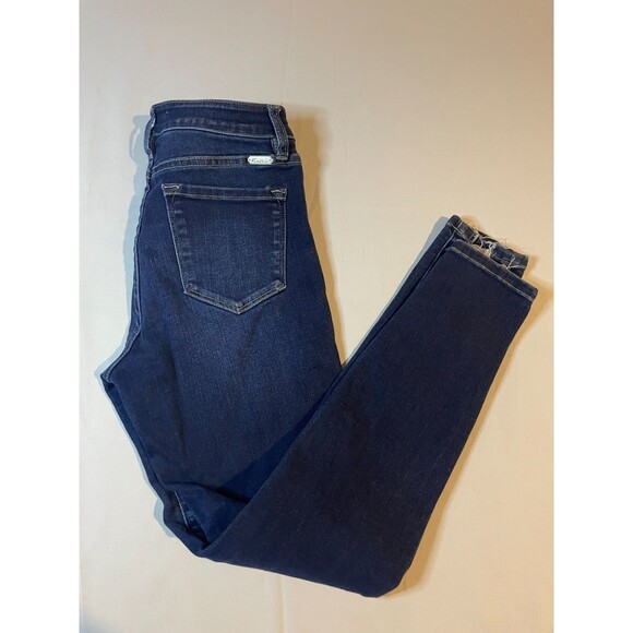 Kancan Signature High Rise Skinny Jeans Womens 28 Blue Dark Wash Denim Pockets - Picture 1 of 6
